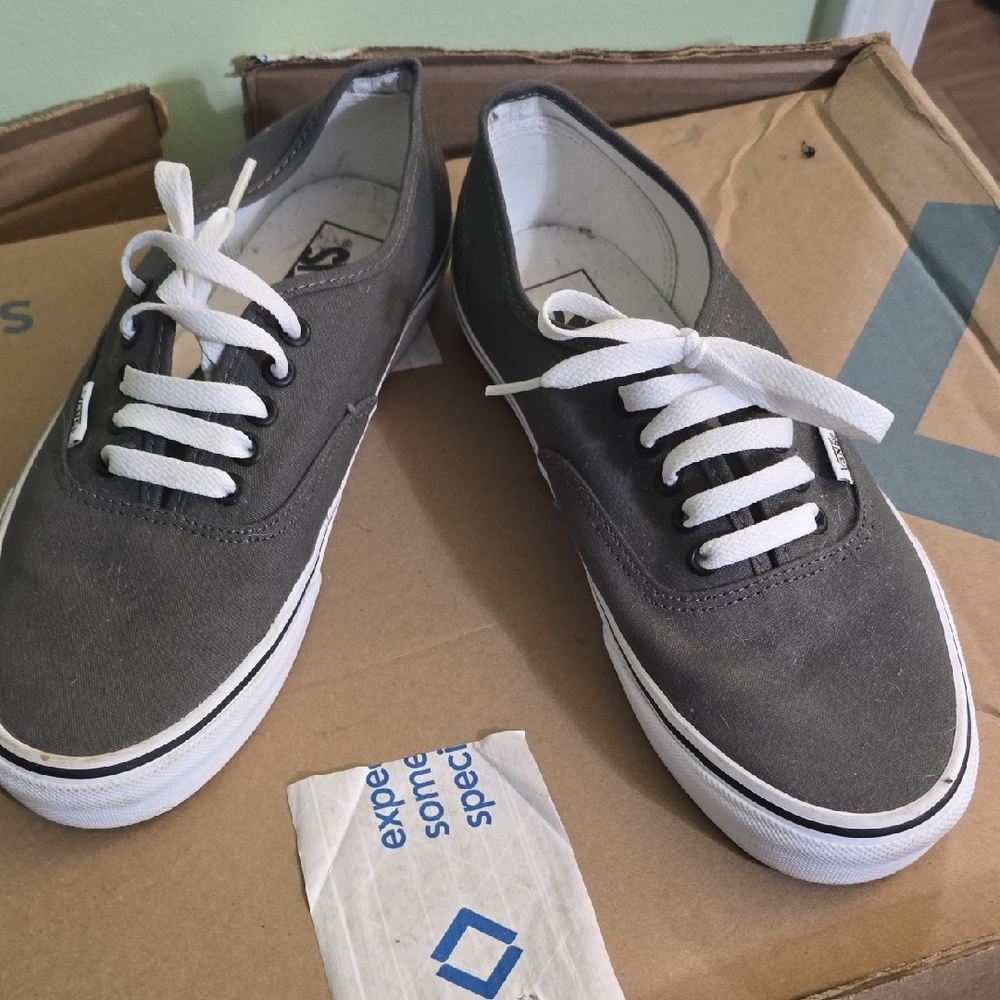 Vans Charcoal Canvas Sneakers